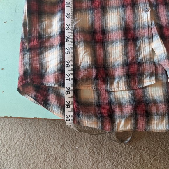 Vince plaid button-down blouse - Medium - Picture 7 of 9
